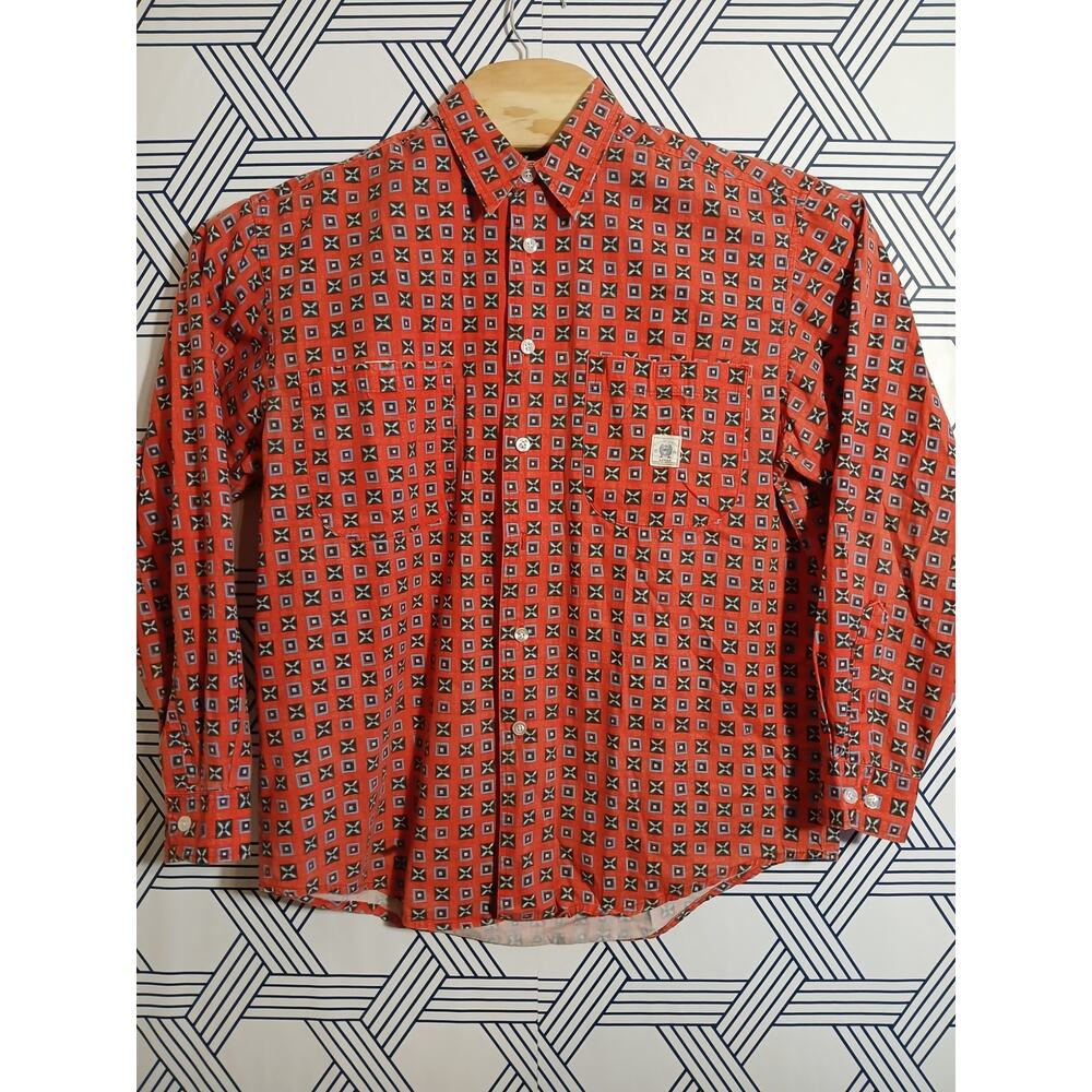 Mens Cinch Rodeo Button Front Size Small